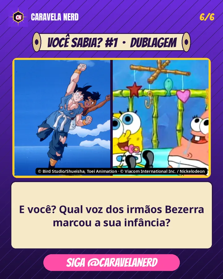 Slide: qual voz dos irmãos Bezerra marcou a sua infância?